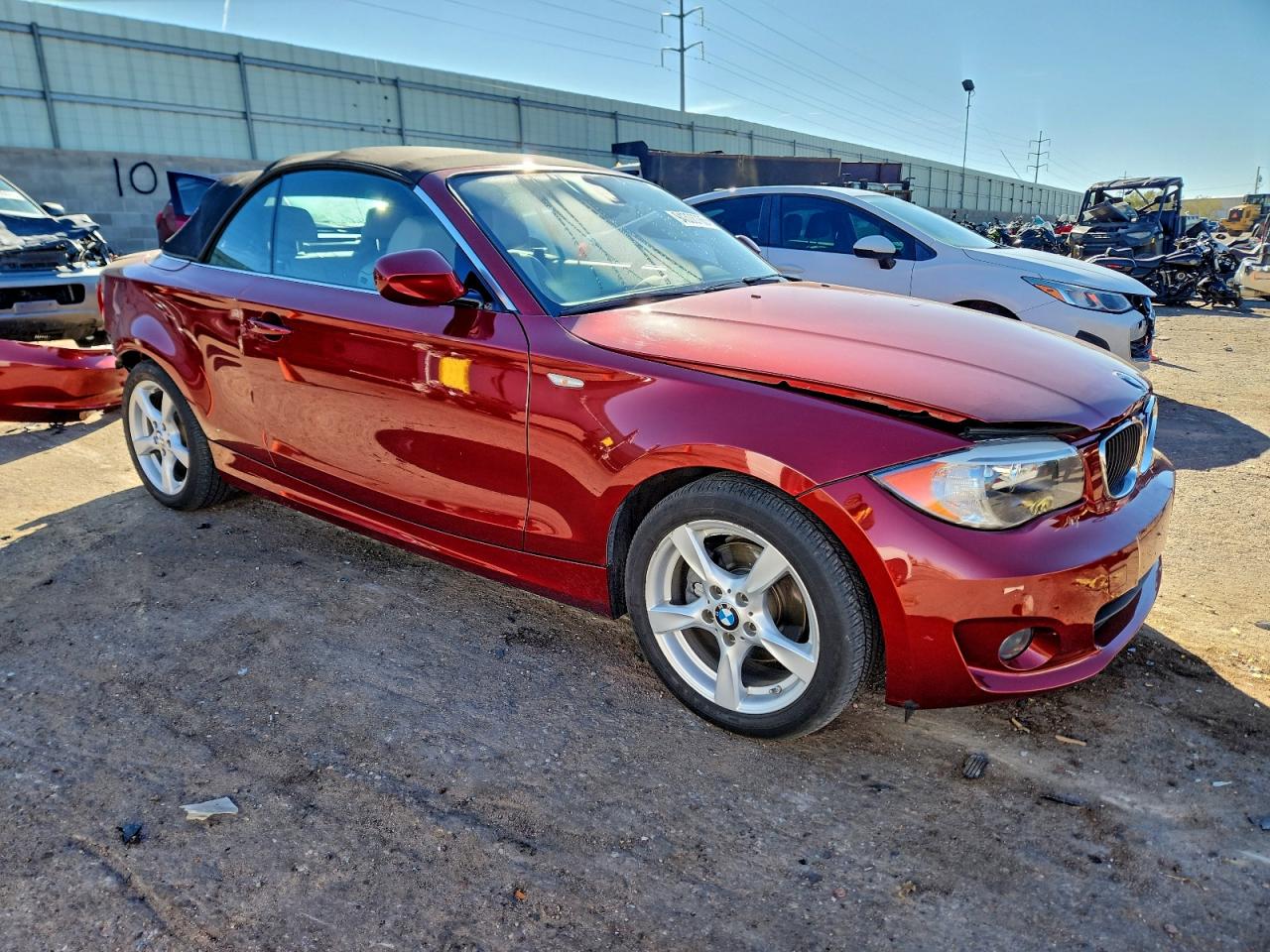 2013 Bmw 128 I Red vin: WBAUN1C55DVH78206