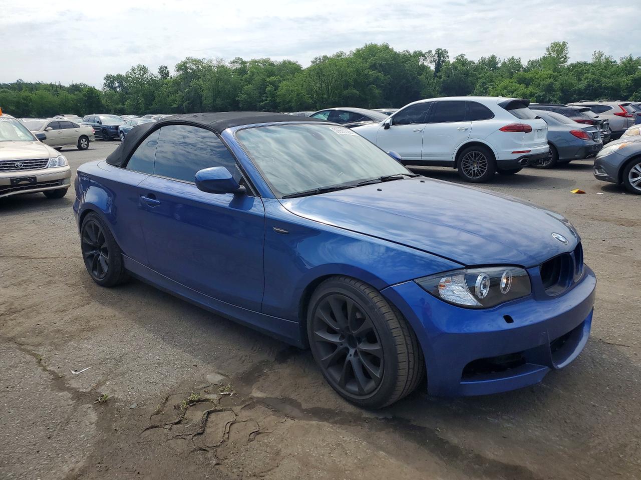 2012 Bmw 128 I Blue vin: WBAUN1C58CVH84113