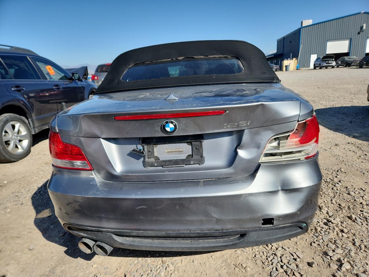 2011 Bmw 128 I Gray vin: WBAUN1C59BVH83339