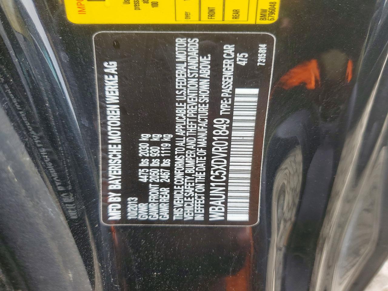 2013 Bmw 128 I Black vin: WBAUN1C5XDVR01849