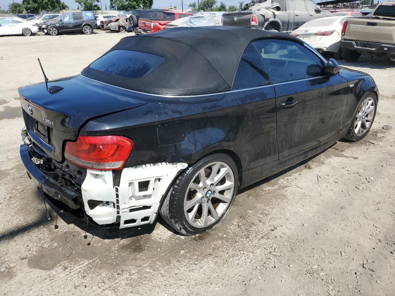 2012 Bmw 135 I Черный vin: WBAUN7C51CVM26738