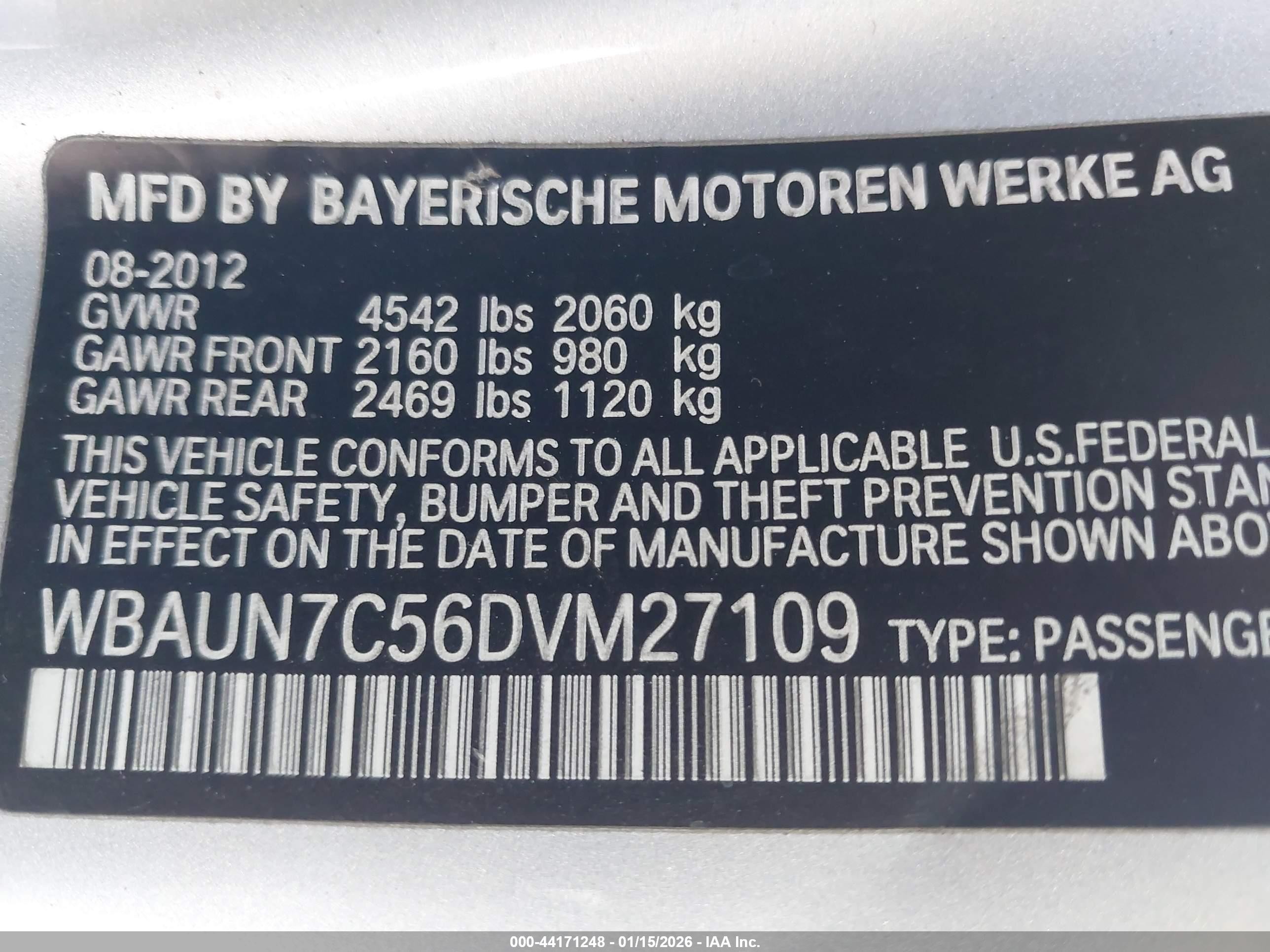 2013 Bmw 135i   Серебряный vin: WBAUN7C56DVM27109