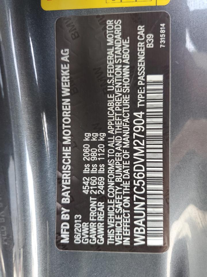 2013 Bmw 135 I Gray vin: WBAUN7C56DVM27904