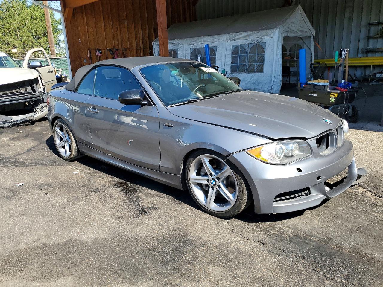2011 Bmw 135 I Gray vin: WBAUN7C59BVM24329