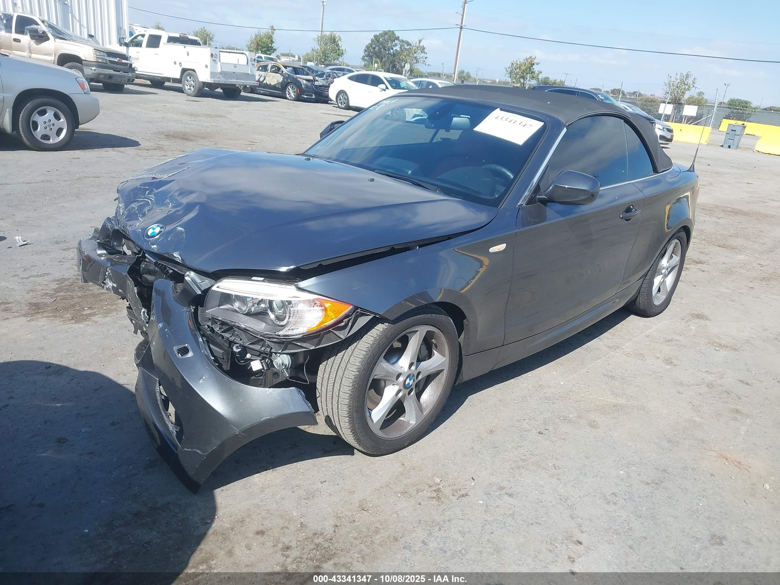 2013 Bmw 135i   Gray vin: WBAUN7C5XDVM27615