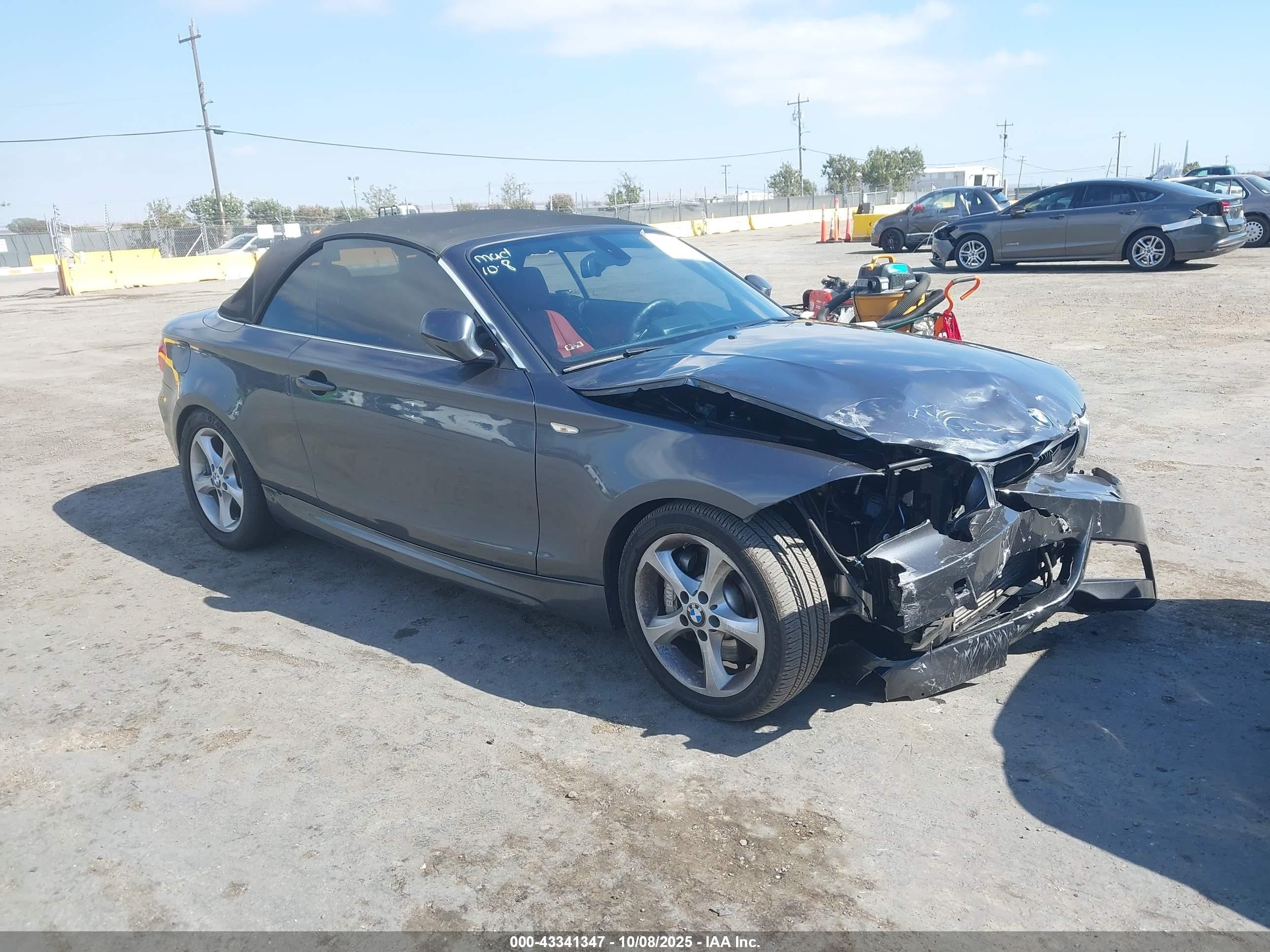 2013 Bmw 135i   Gray vin: WBAUN7C5XDVM27615