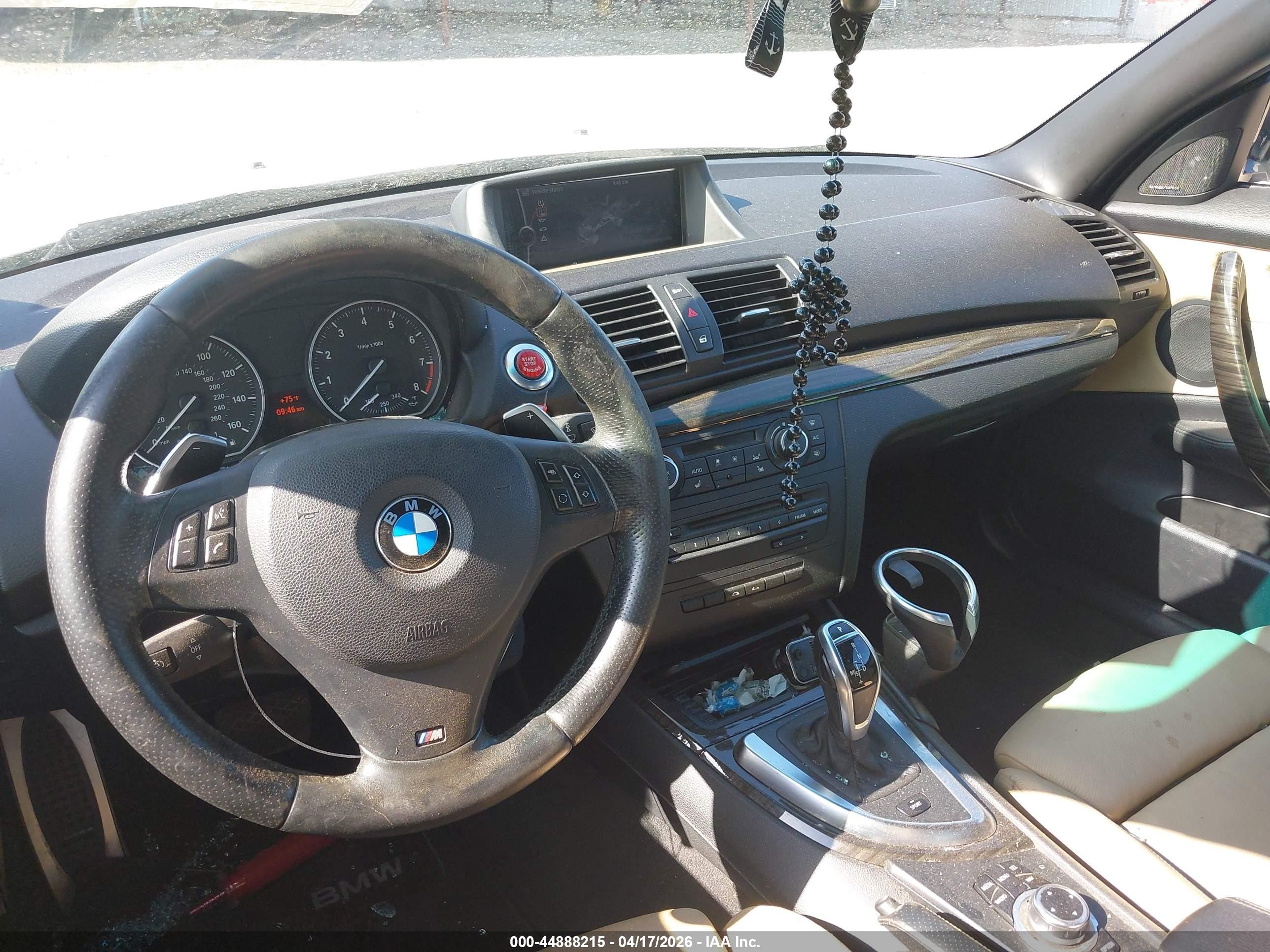 2013 Bmw 135i   White vin: WBAUN7C5XDVM28196