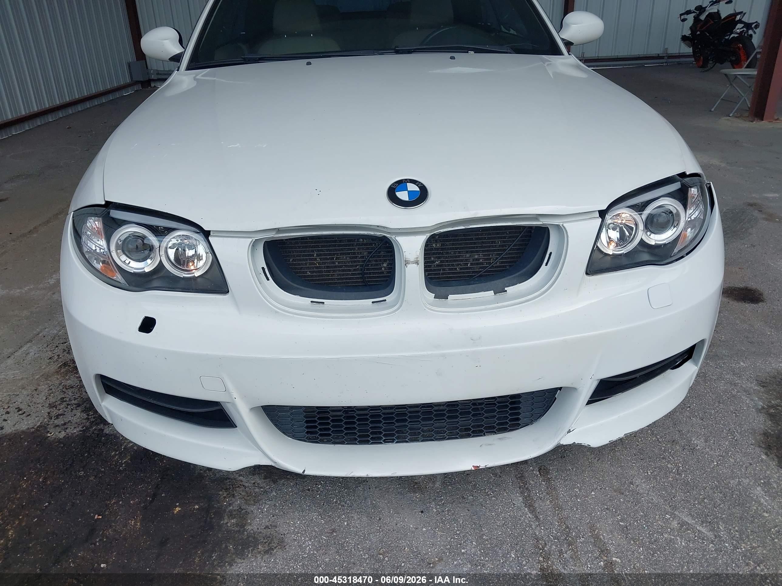 2008 Bmw 135i   White vin: WBAUN93508VF54989