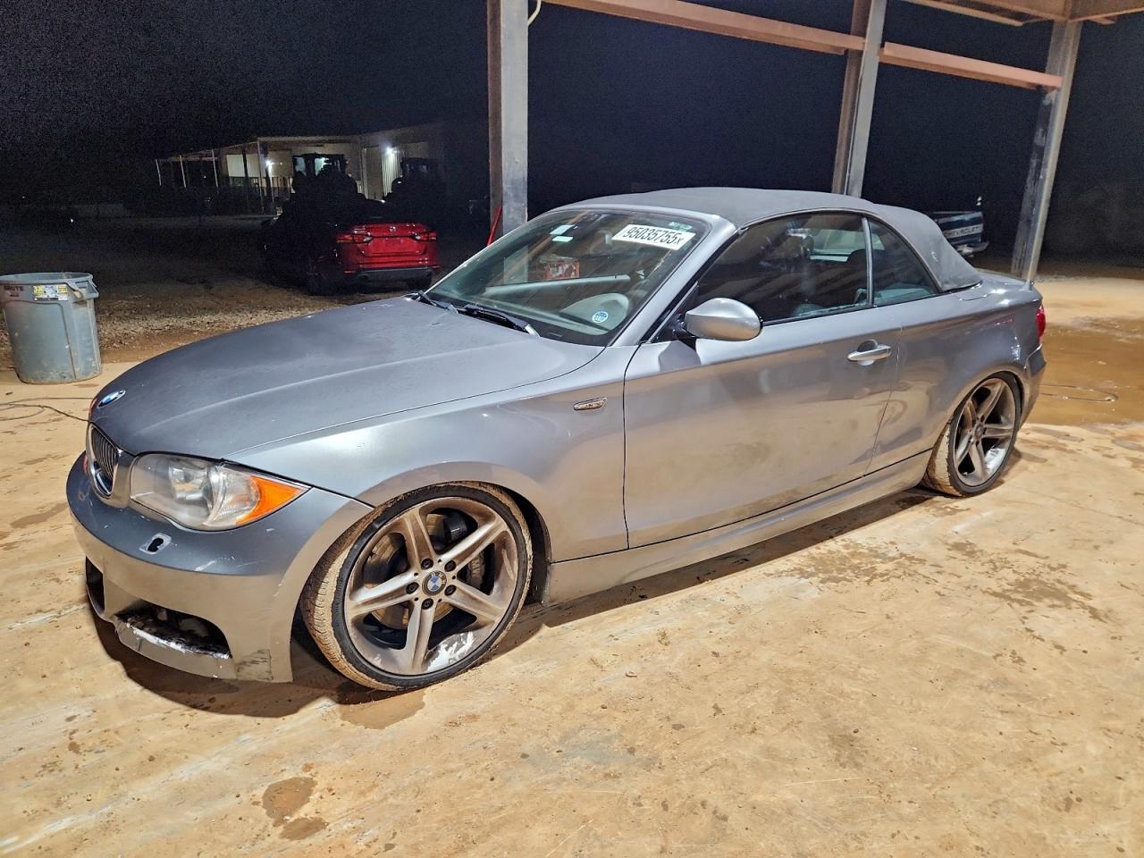 2009 Bmw 135 I Silver vin: WBAUN93509VE94617