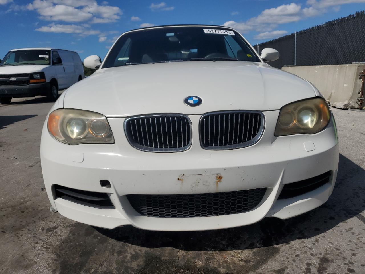 2008 Bmw 135 I White vin: WBAUN93518VK39762