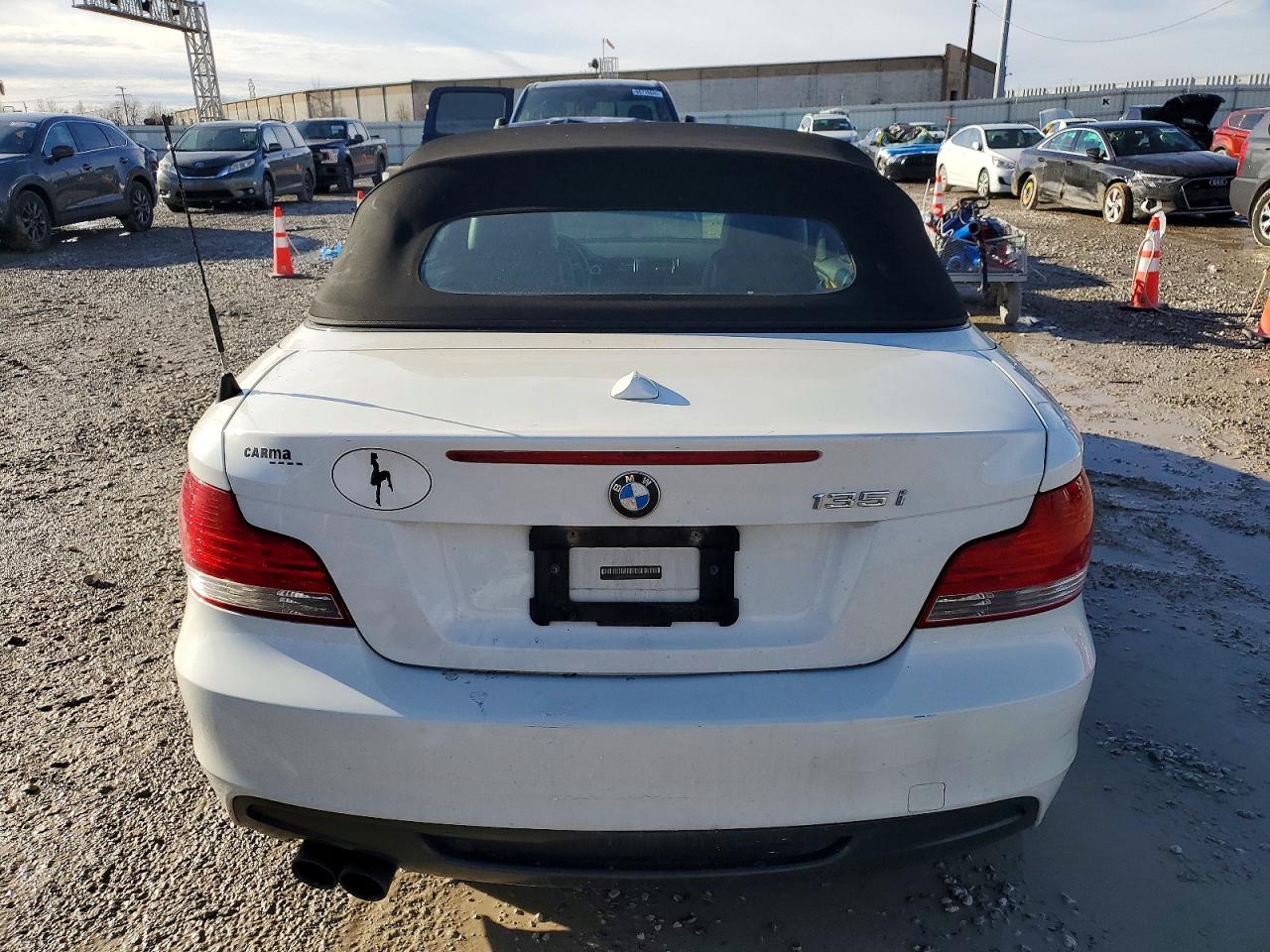 2009 Bmw 135 I White vin: WBAUN93519VK41111