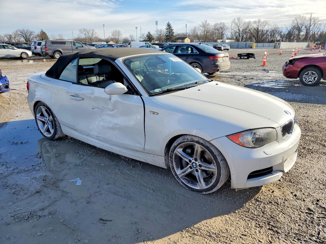 2009 Bmw 135 I White vin: WBAUN93519VK41111