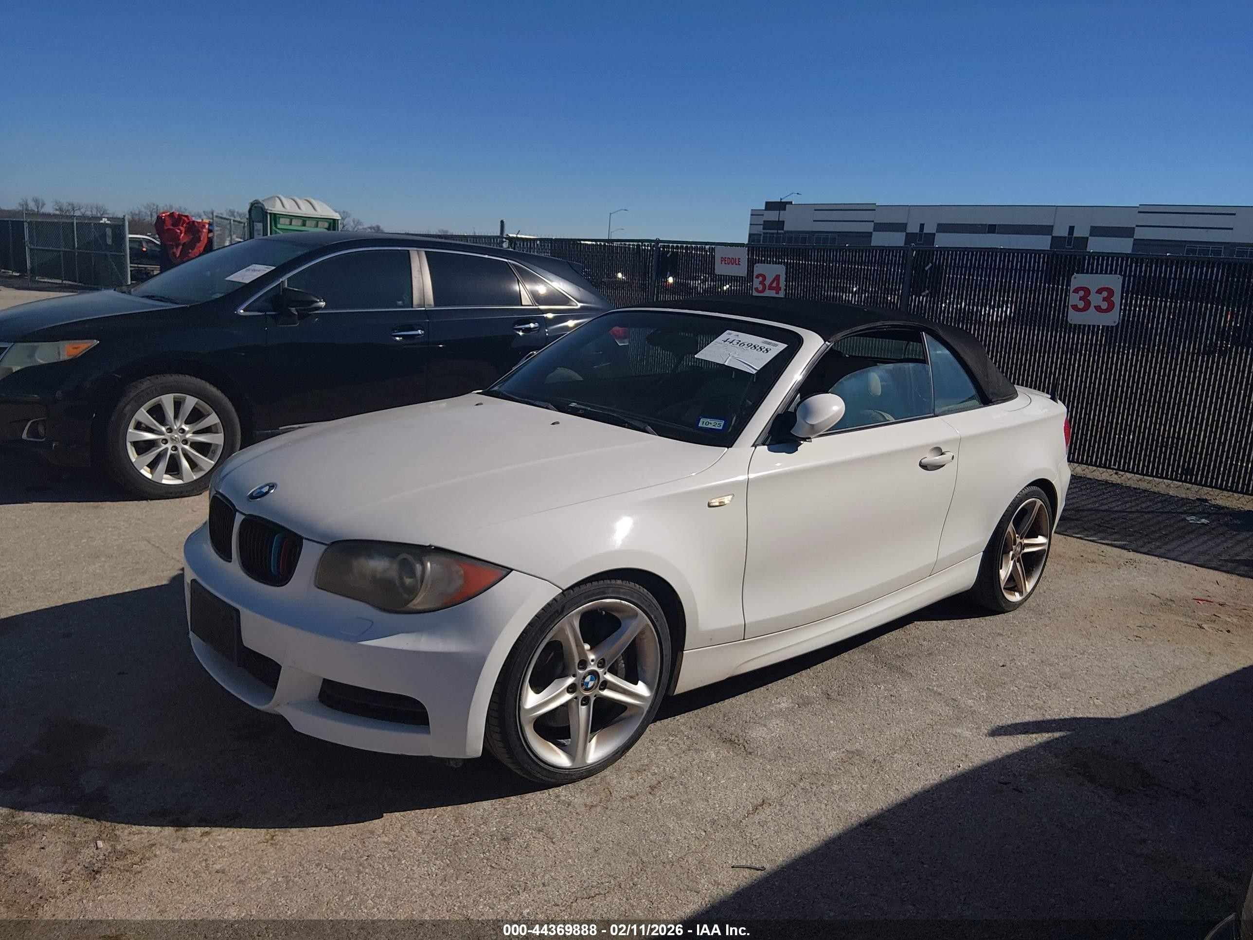 2008 Bmw 135i   White vin: WBAUN93538VF54808