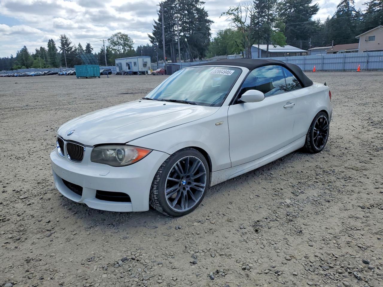2009 Bmw 135 I White vin: WBAUN93539VK40042