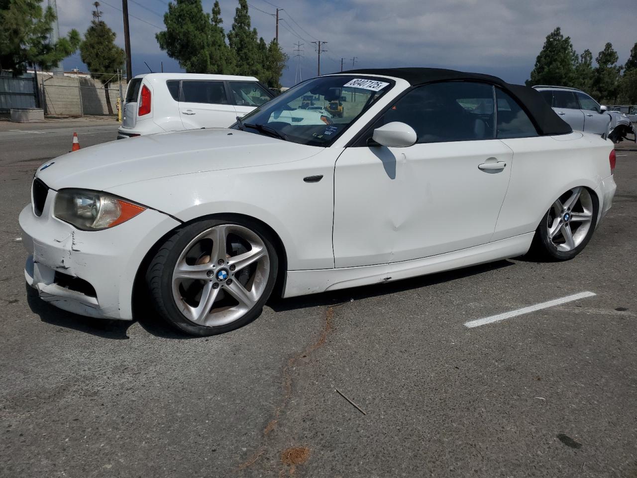 2009 Bmw 135 I White vin: WBAUN93549VK40406