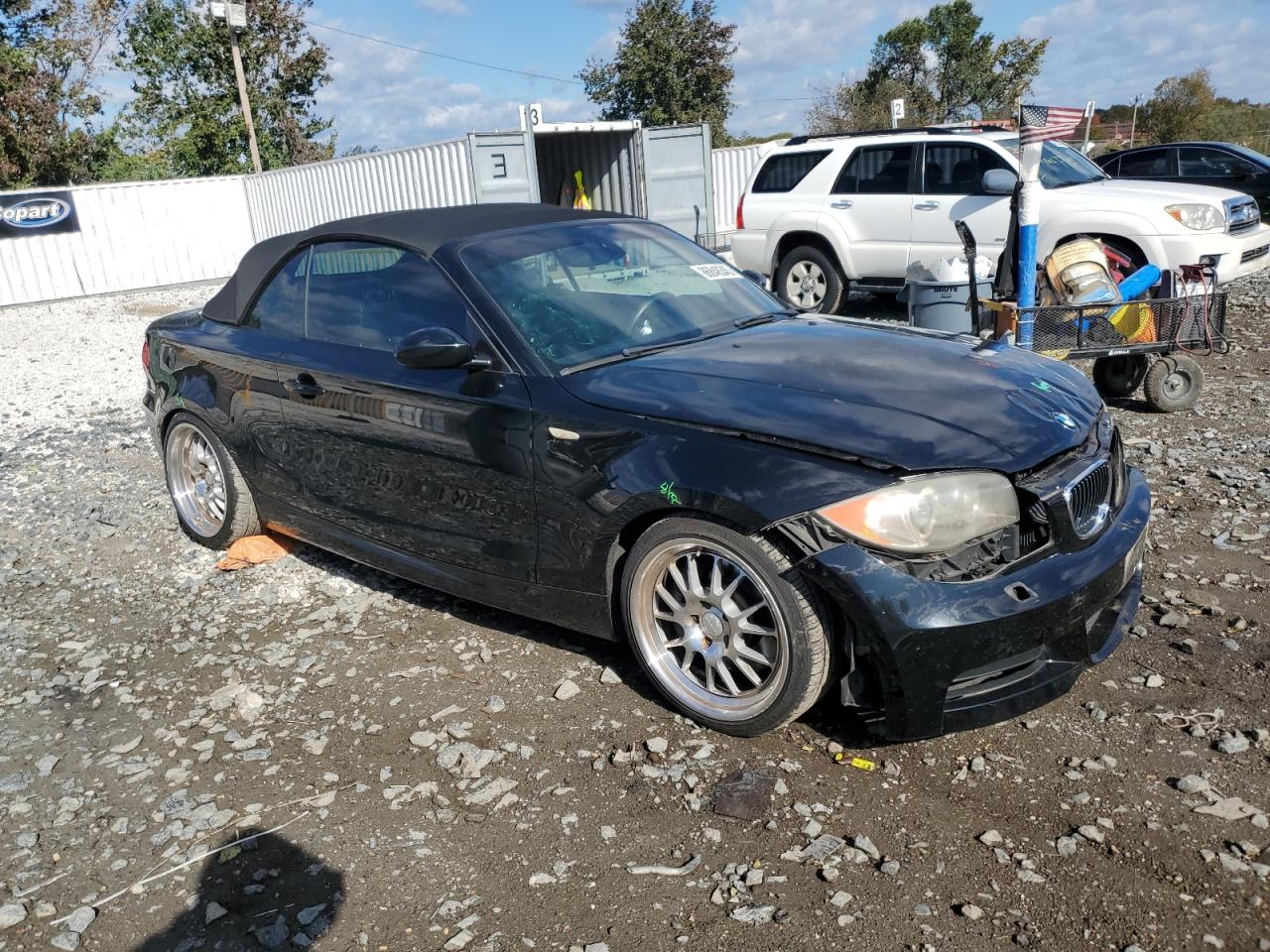 2008 Bmw 135 I Black vin: WBAUN93568VF55841