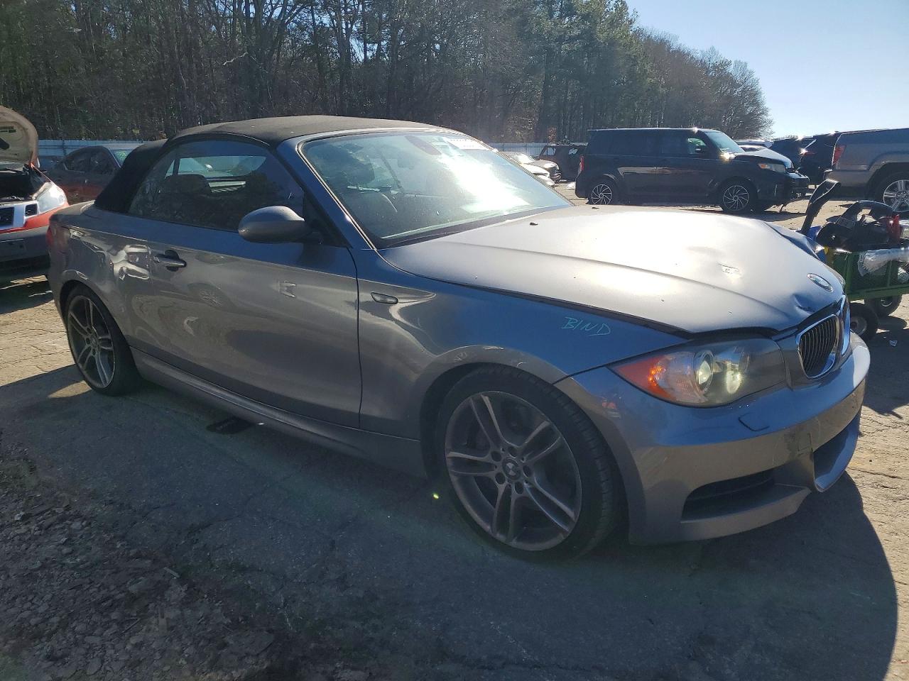 2009 Bmw 135 I Gray vin: WBAUN93579VE94680