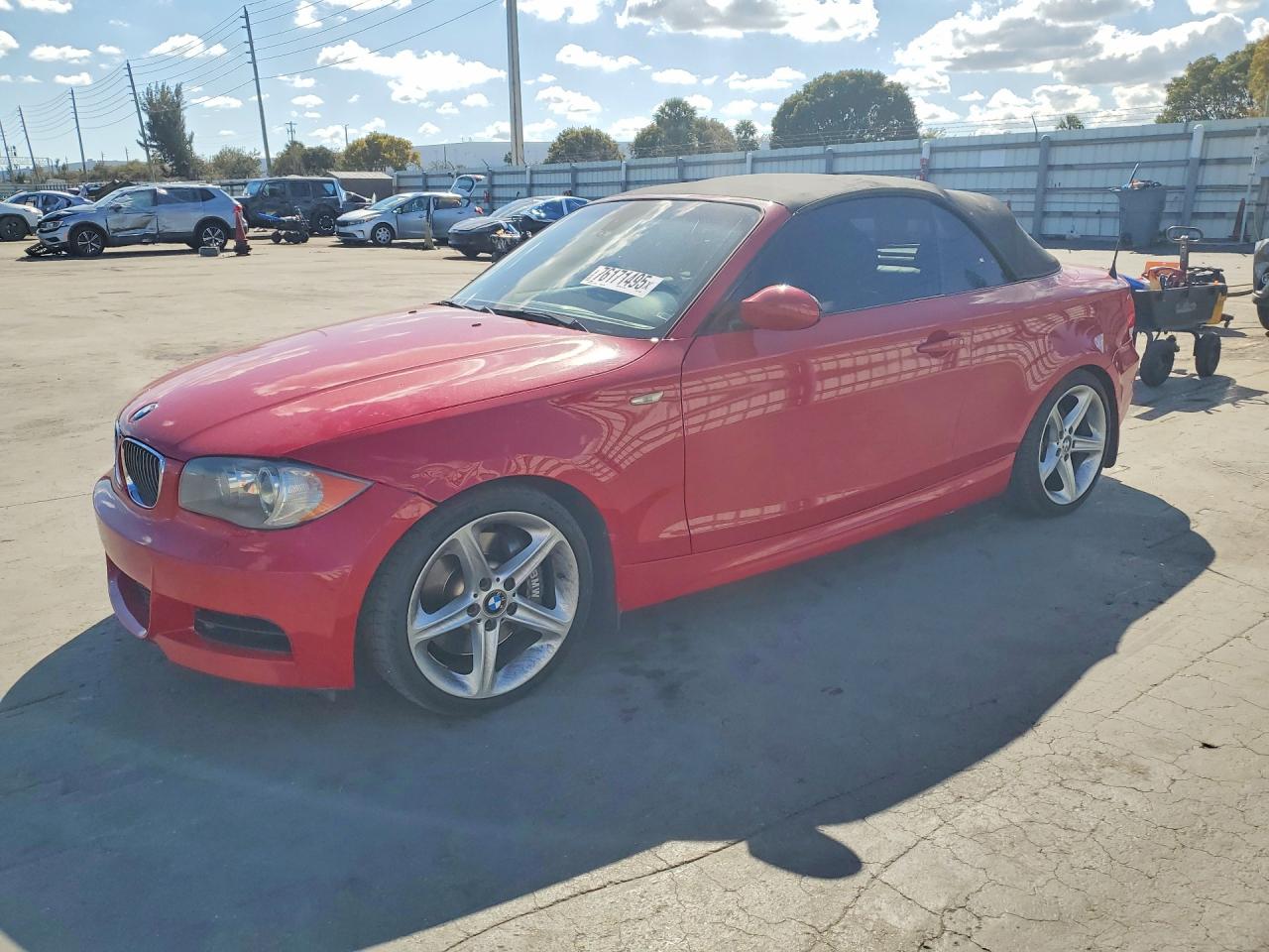 2008 Bmw 135 I Red vin: WBAUN935X8VF54708