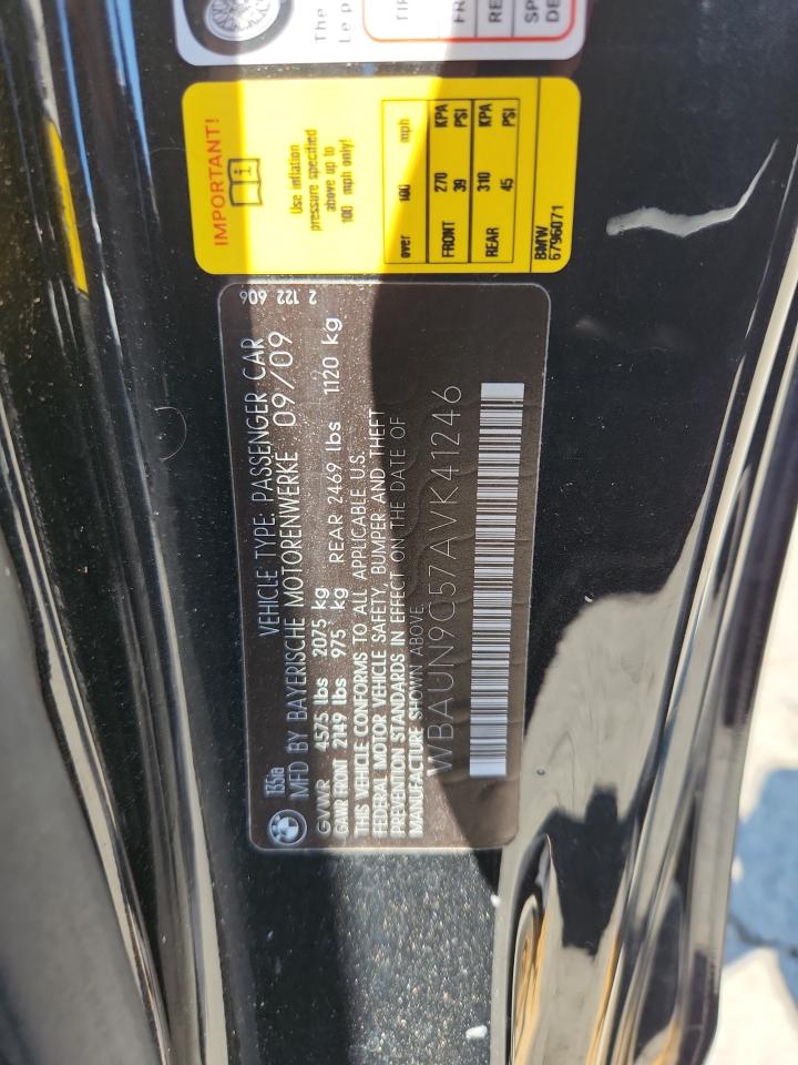 2010 Bmw 135 I Black vin: WBAUN9C57AVK41246