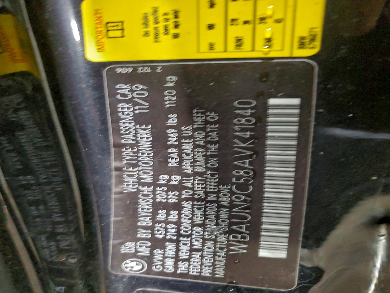 2010 Bmw 135 I Black vin: WBAUN9C58AVK41840