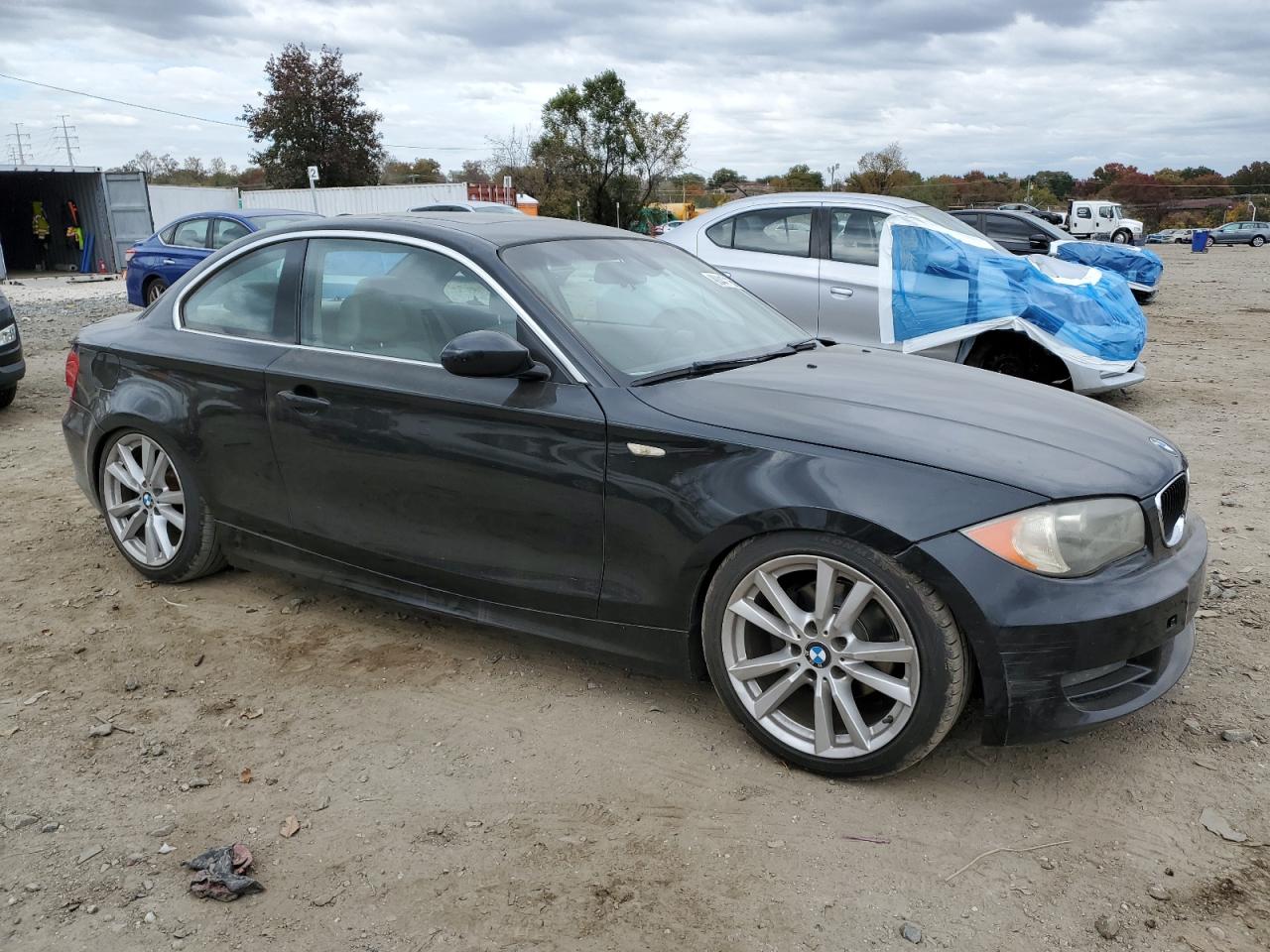 2008 Bmw 128 I Black vin: WBAUP73508VF06312