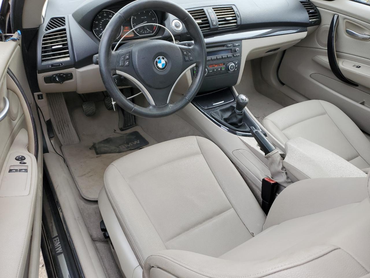 2008 Bmw 128 I Black vin: WBAUP73508VF06312