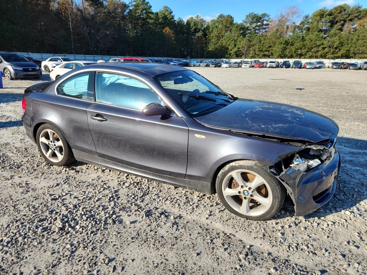 2008 Bmw 128 I Gray vin: WBAUP73508VF08965