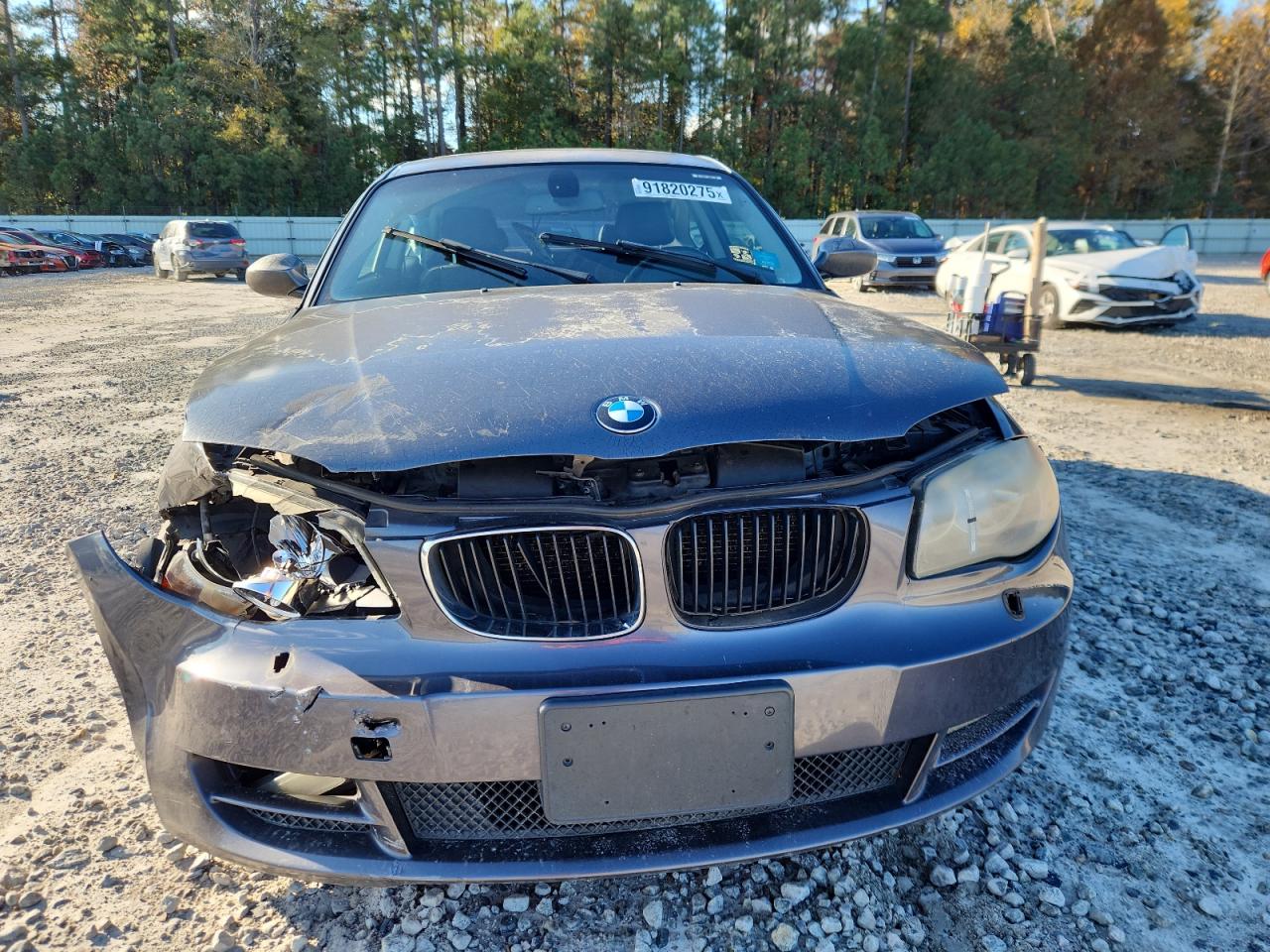 2008 Bmw 128 I Gray vin: WBAUP73508VF08965