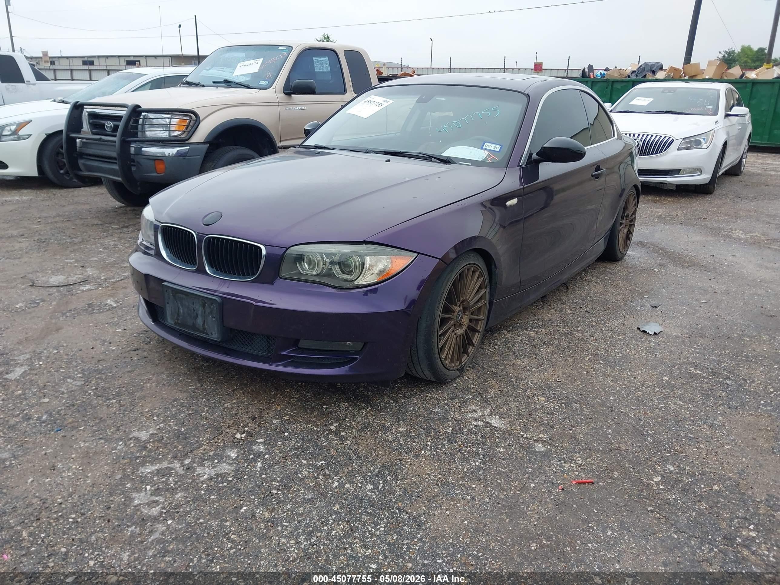 2008 Bmw 128i   Purple vin: WBAUP73518VF08649