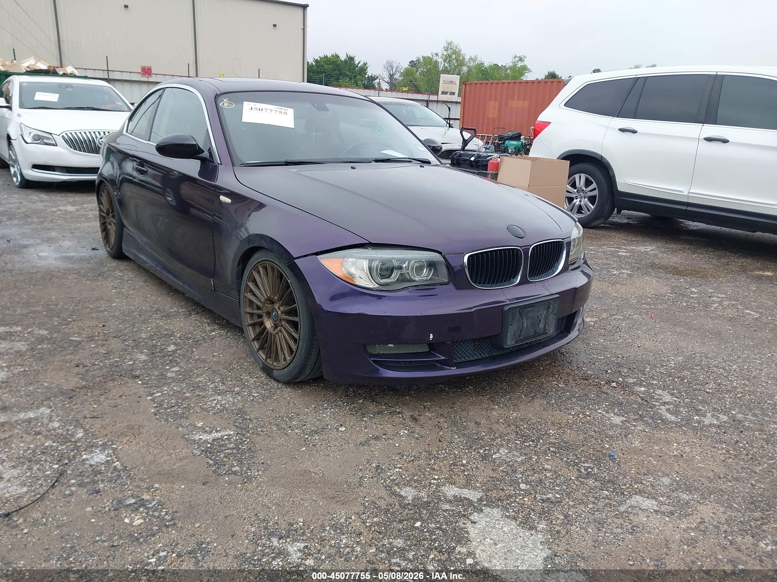 2008 Bmw 128i   Purple vin: WBAUP73518VF08649