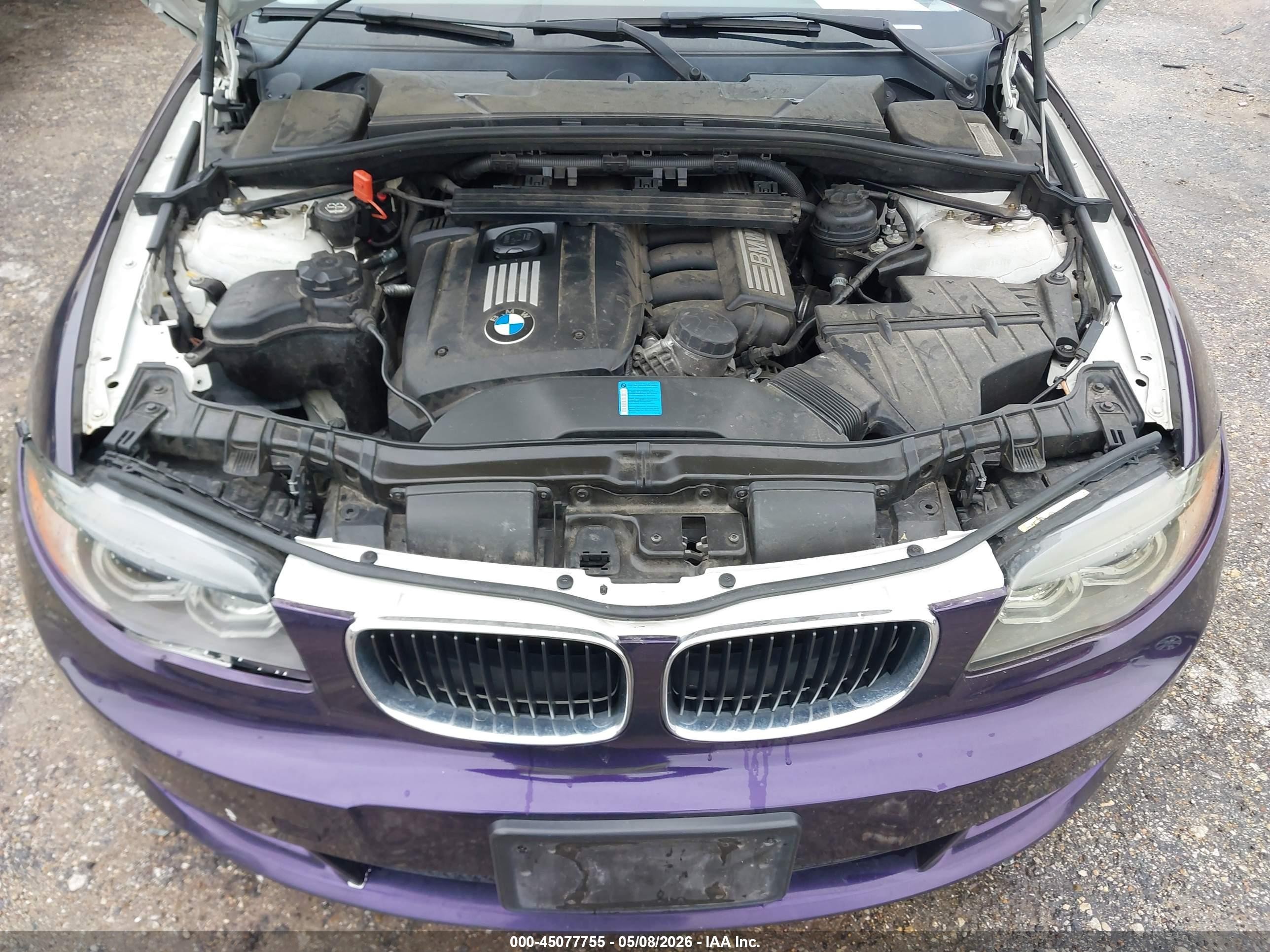 2008 Bmw 128i   Purple vin: WBAUP73518VF08649