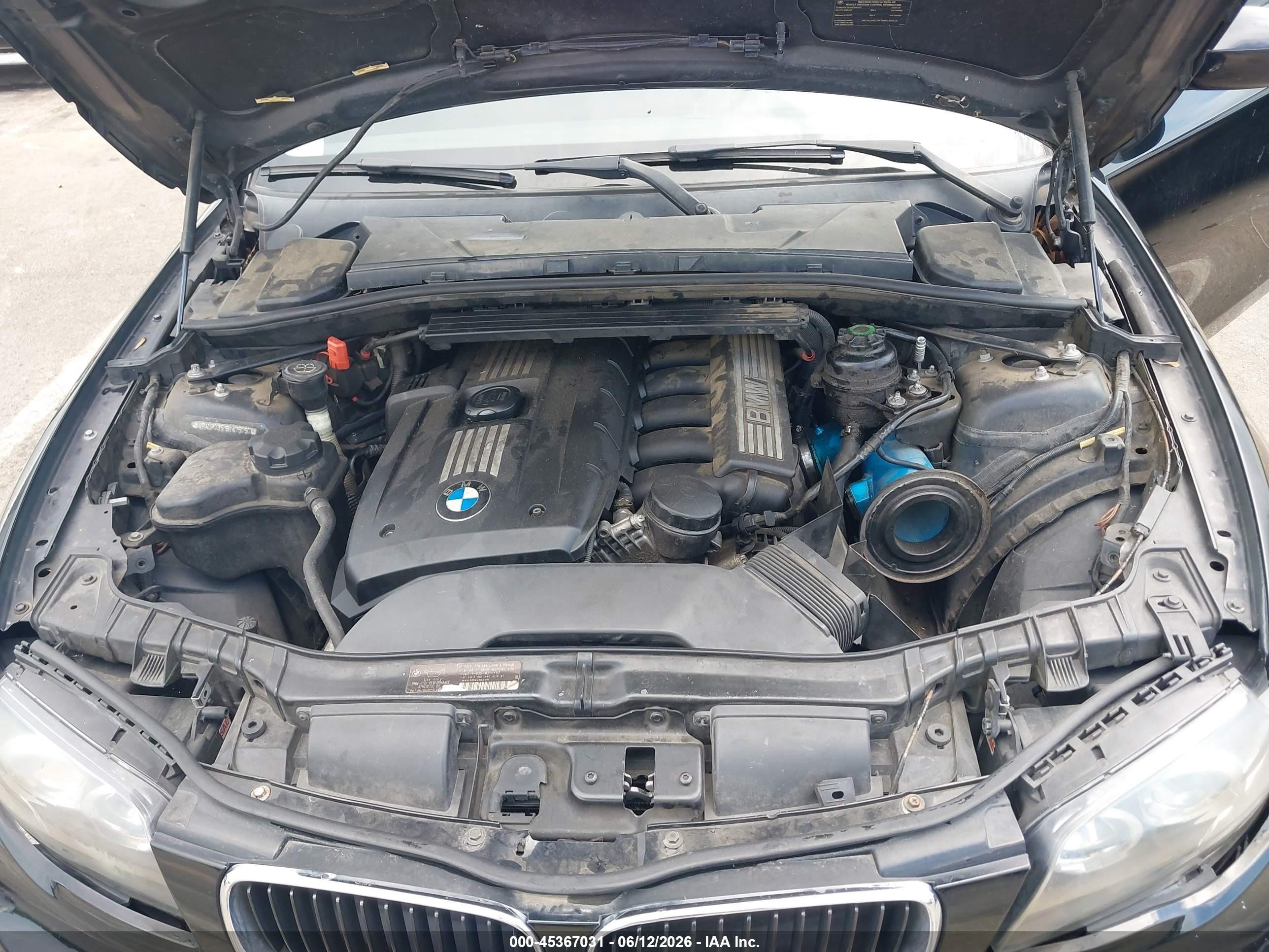 2009 Bmw 128i   Black vin: WBAUP73519VK75757