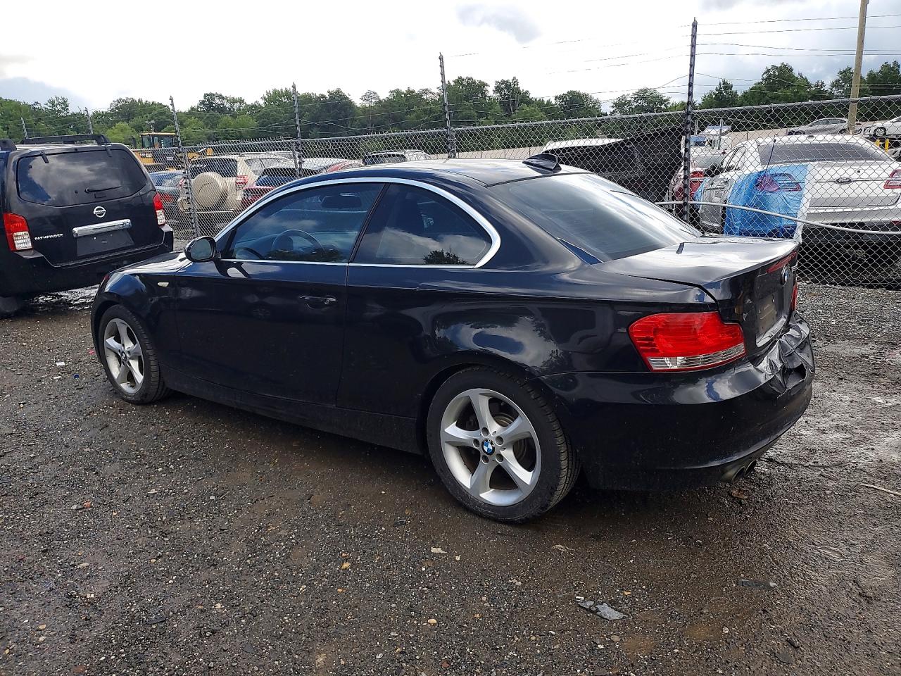 2009 Bmw 128 I Black vin: WBAUP73519VK76259