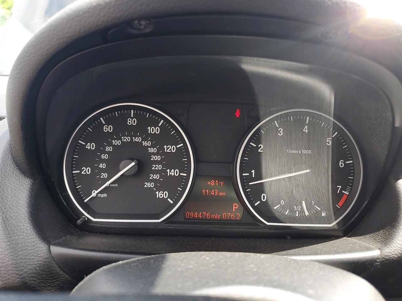 2009 Bmw 128 I Black vin: WBAUP73519VK76259