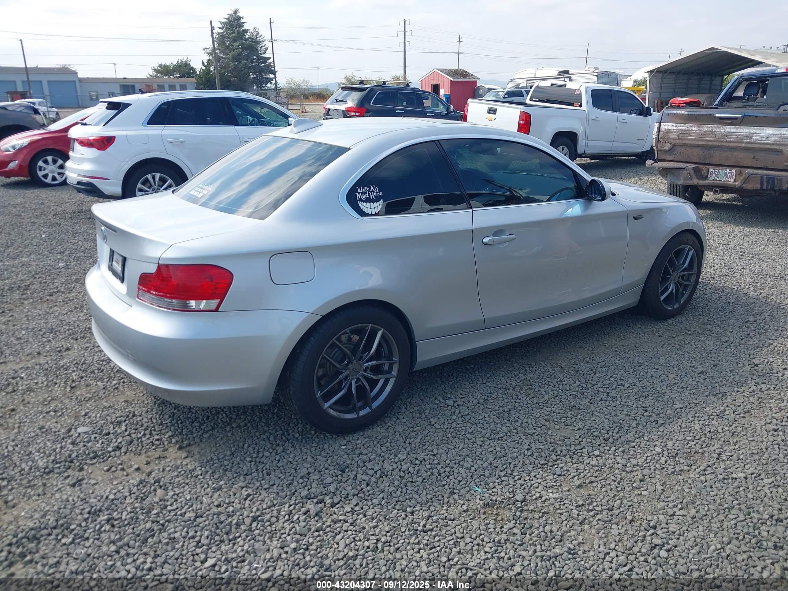 2008 Bmw 128i   Silver vin: WBAUP73538VF06322