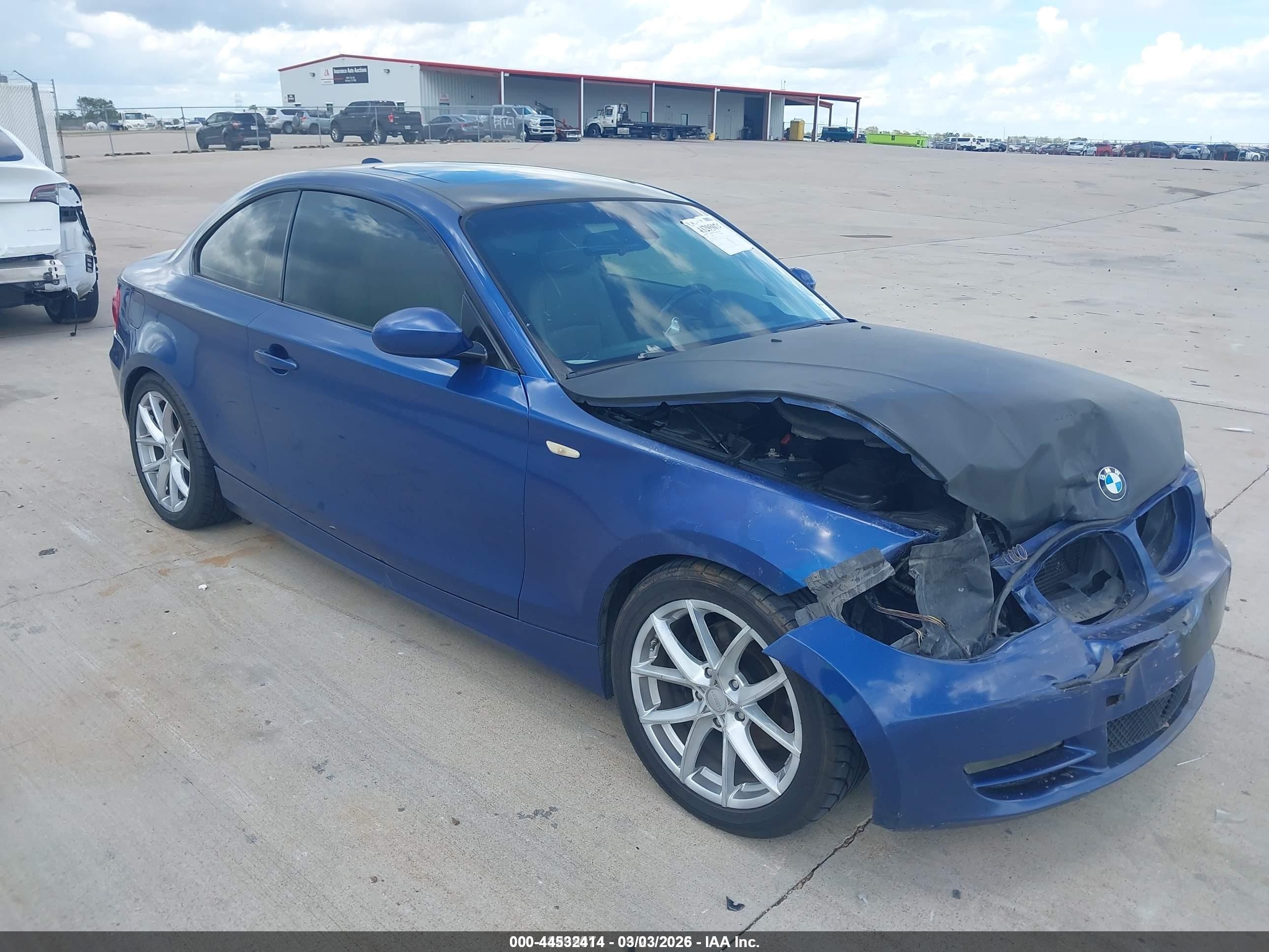 2008 Bmw 128i   Blue vin: WBAUP73538VF09110