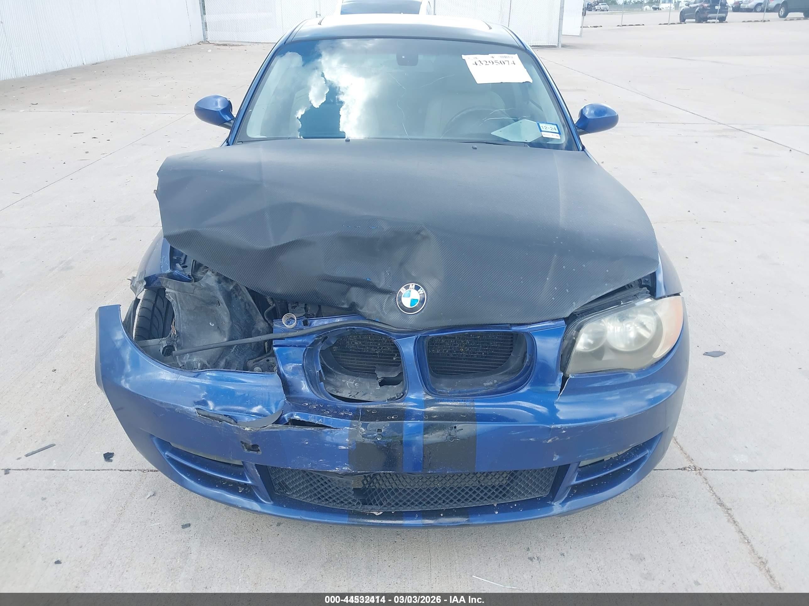 2008 Bmw 128i   Синий vin: WBAUP73538VF09110