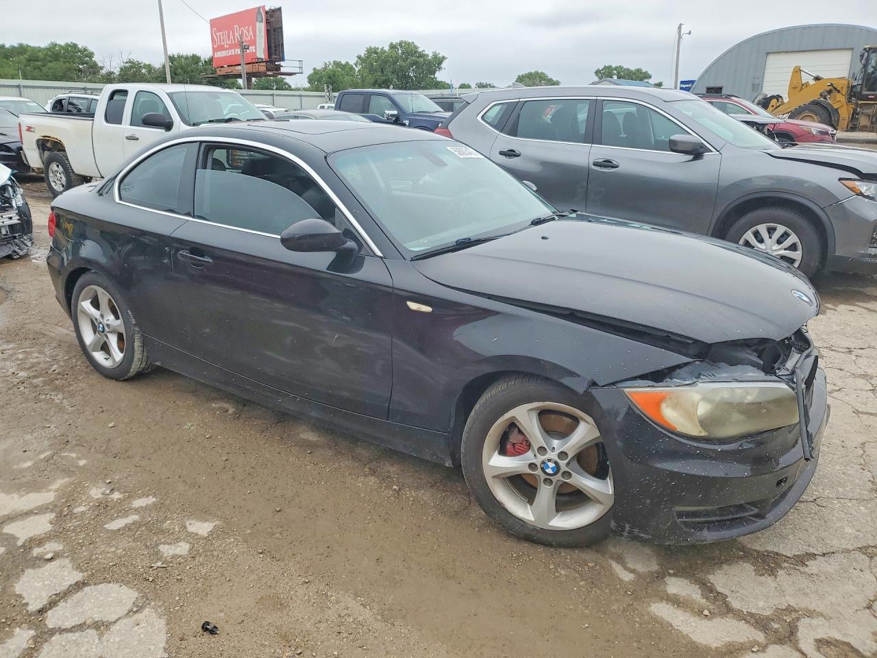 2009 Bmw 128 I Черный vin: WBAUP73539VK75937