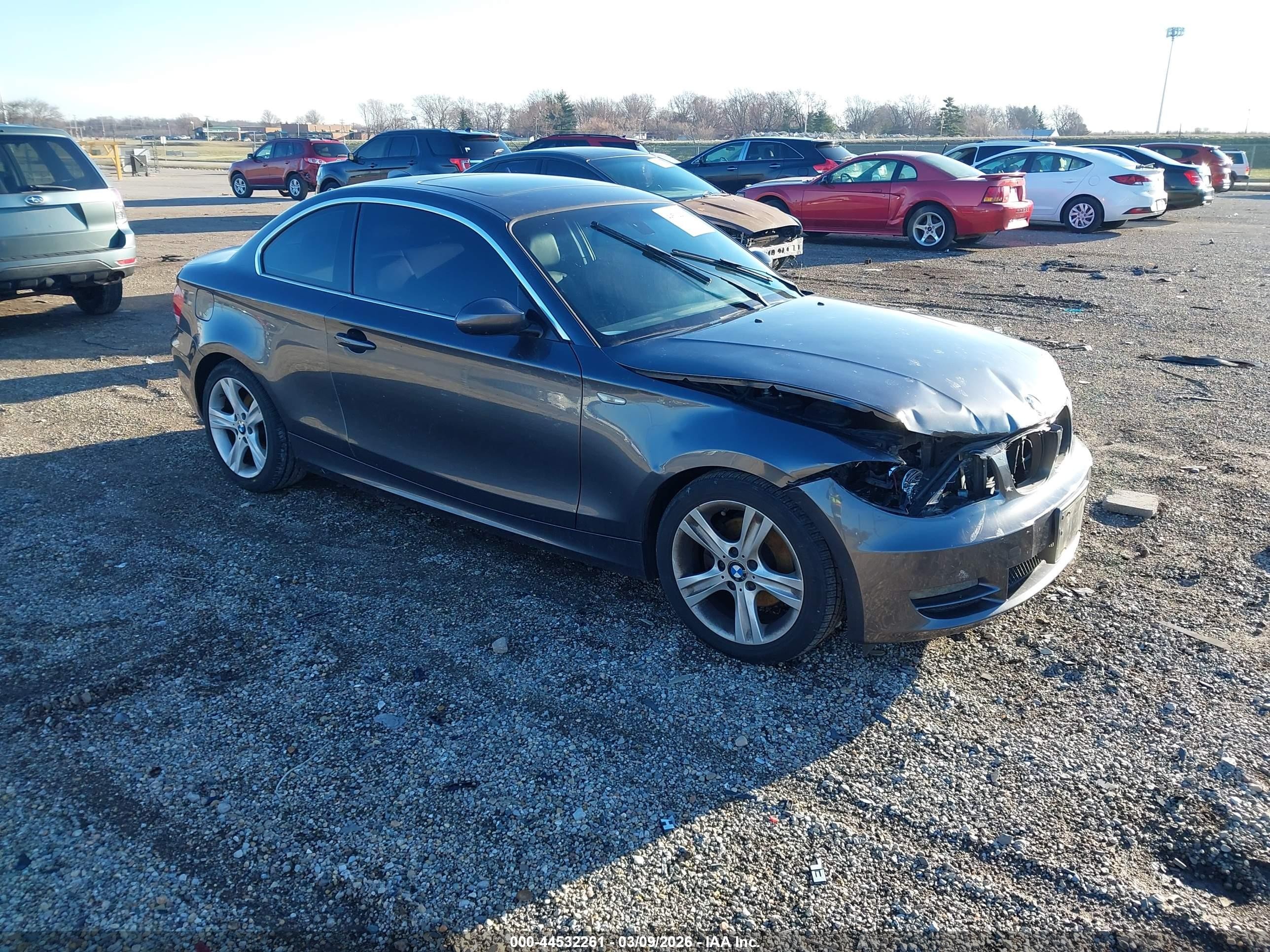 2008 Bmw 128i   Black vin: WBAUP73548VF09844
