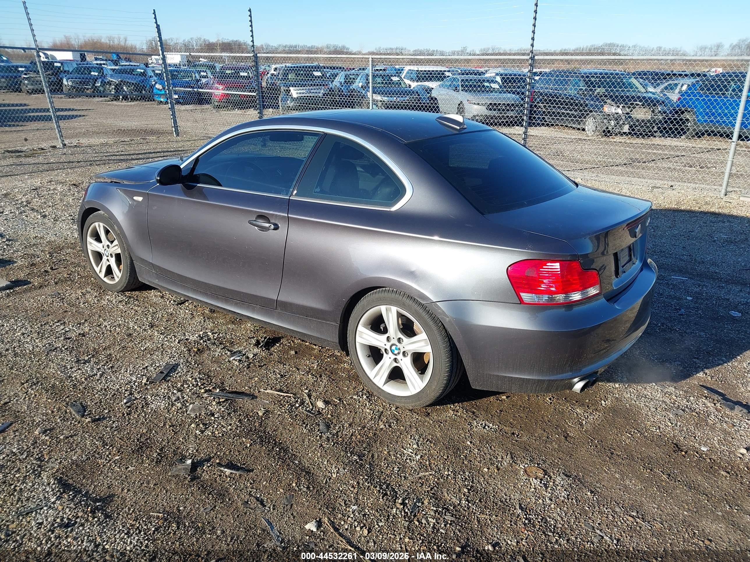 2008 Bmw 128i   Black vin: WBAUP73548VF09844