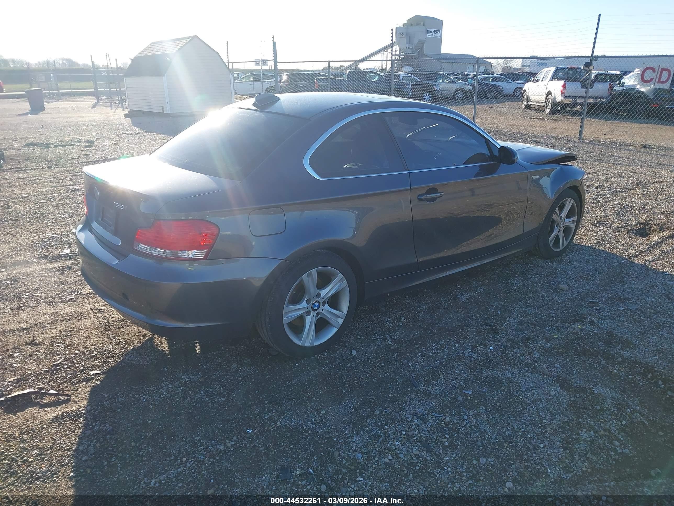 2008 Bmw 128i   Black vin: WBAUP73548VF09844