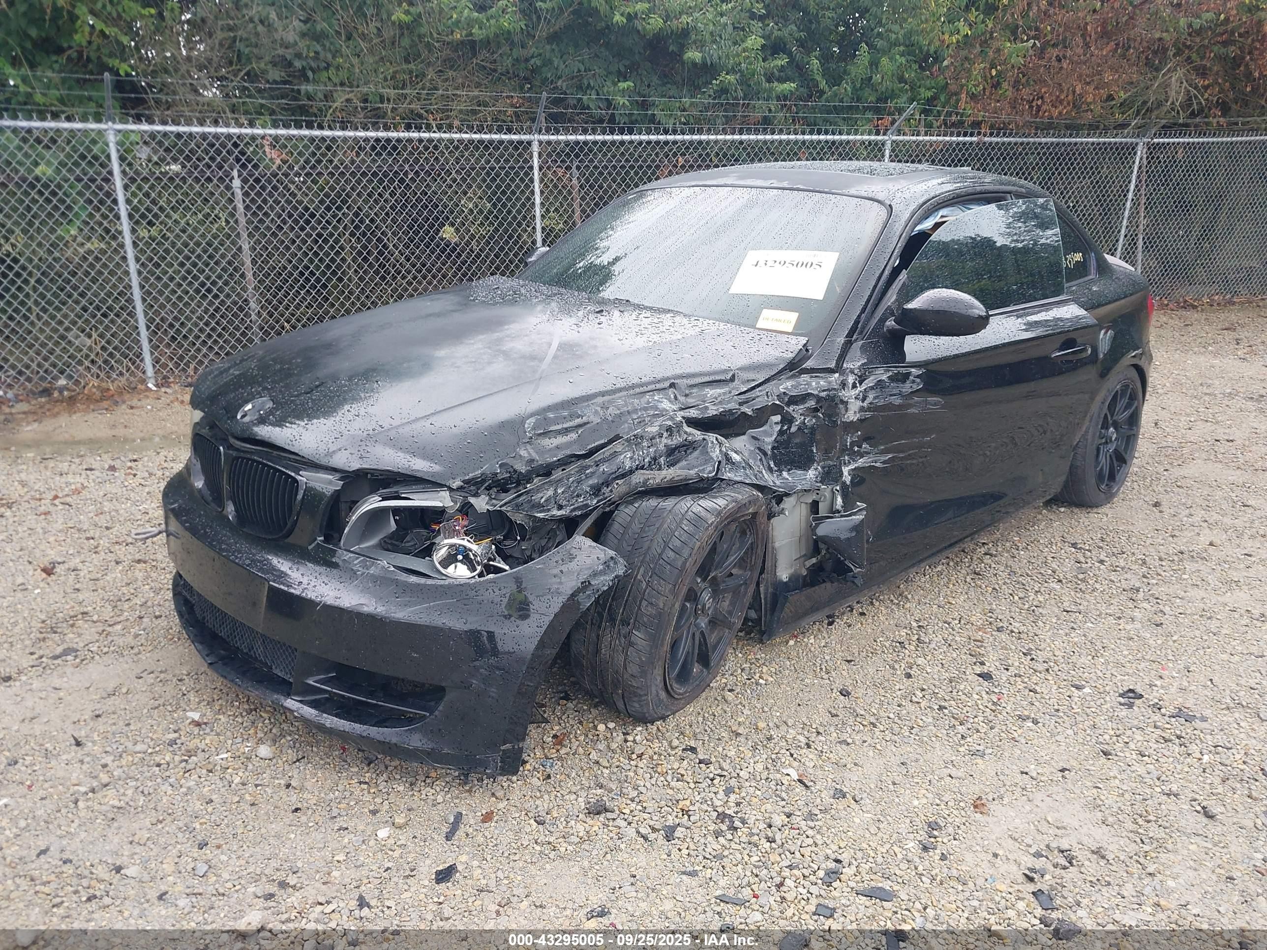 2008 Bmw 128i   Black vin: WBAUP73558VF06452
