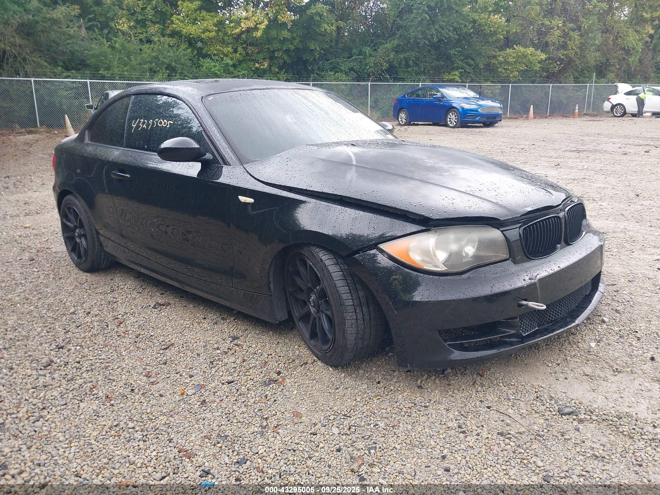 2008 Bmw 128i   Black vin: WBAUP73558VF06452