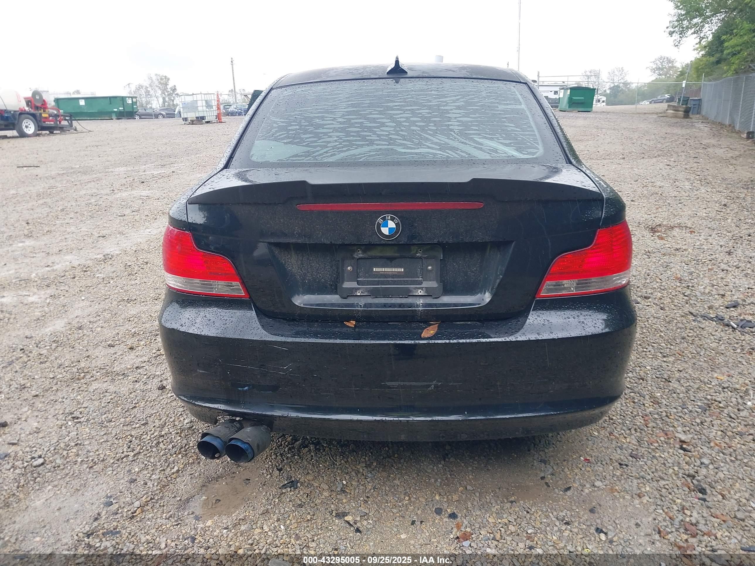 2008 Bmw 128i   Black vin: WBAUP73558VF06452