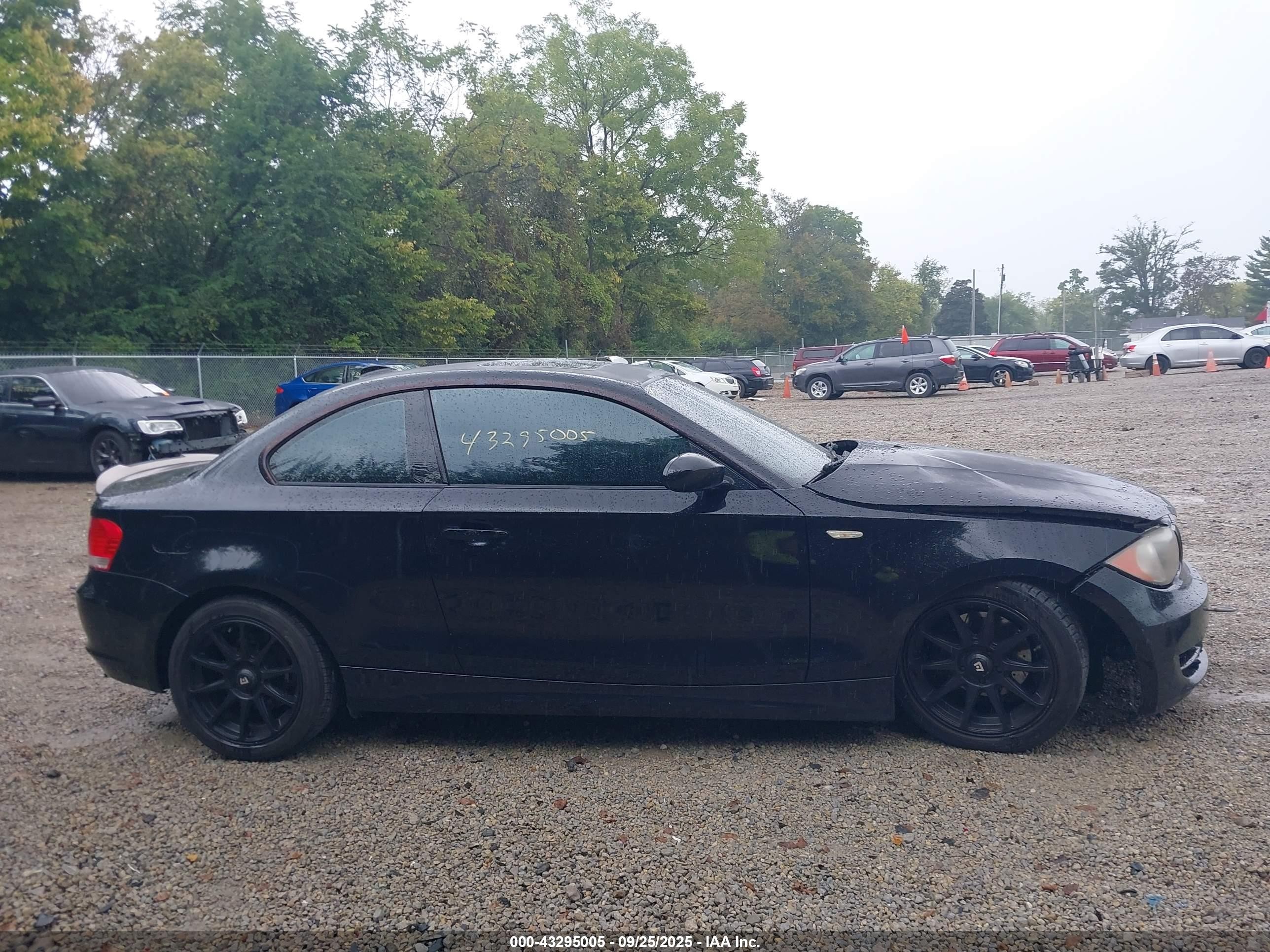2008 Bmw 128i   Black vin: WBAUP73558VF06452