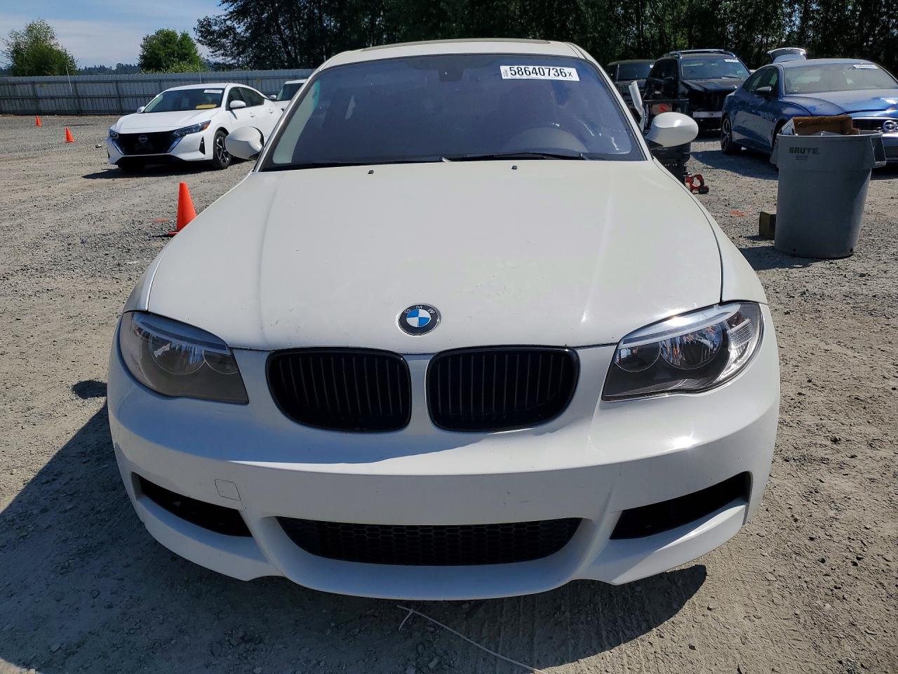 2009 Bmw 128 I White vin: WBAUP73559VF07067