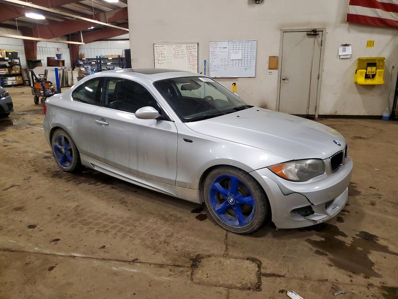 2008 Bmw 128 I Silver vin: WBAUP73568VF09411