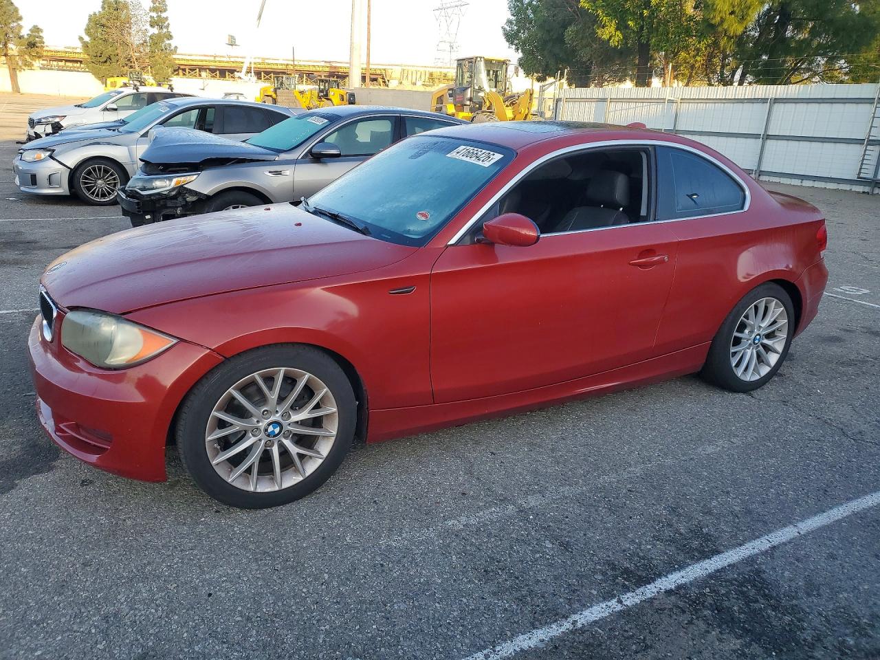 2008 Bmw 128 I Red vin: WBAUP73588VF08468