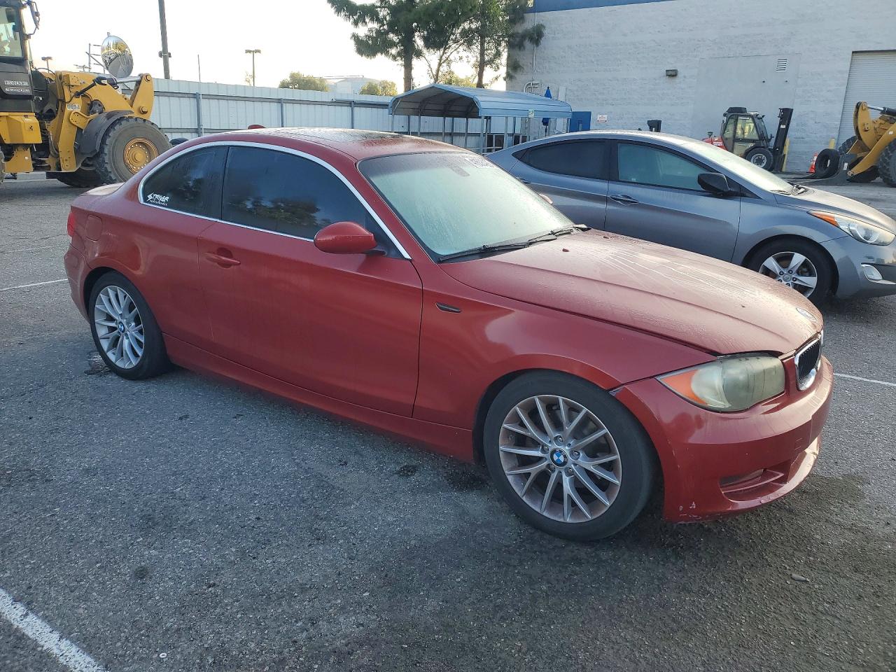 2008 Bmw 128 I Red vin: WBAUP73588VF08468