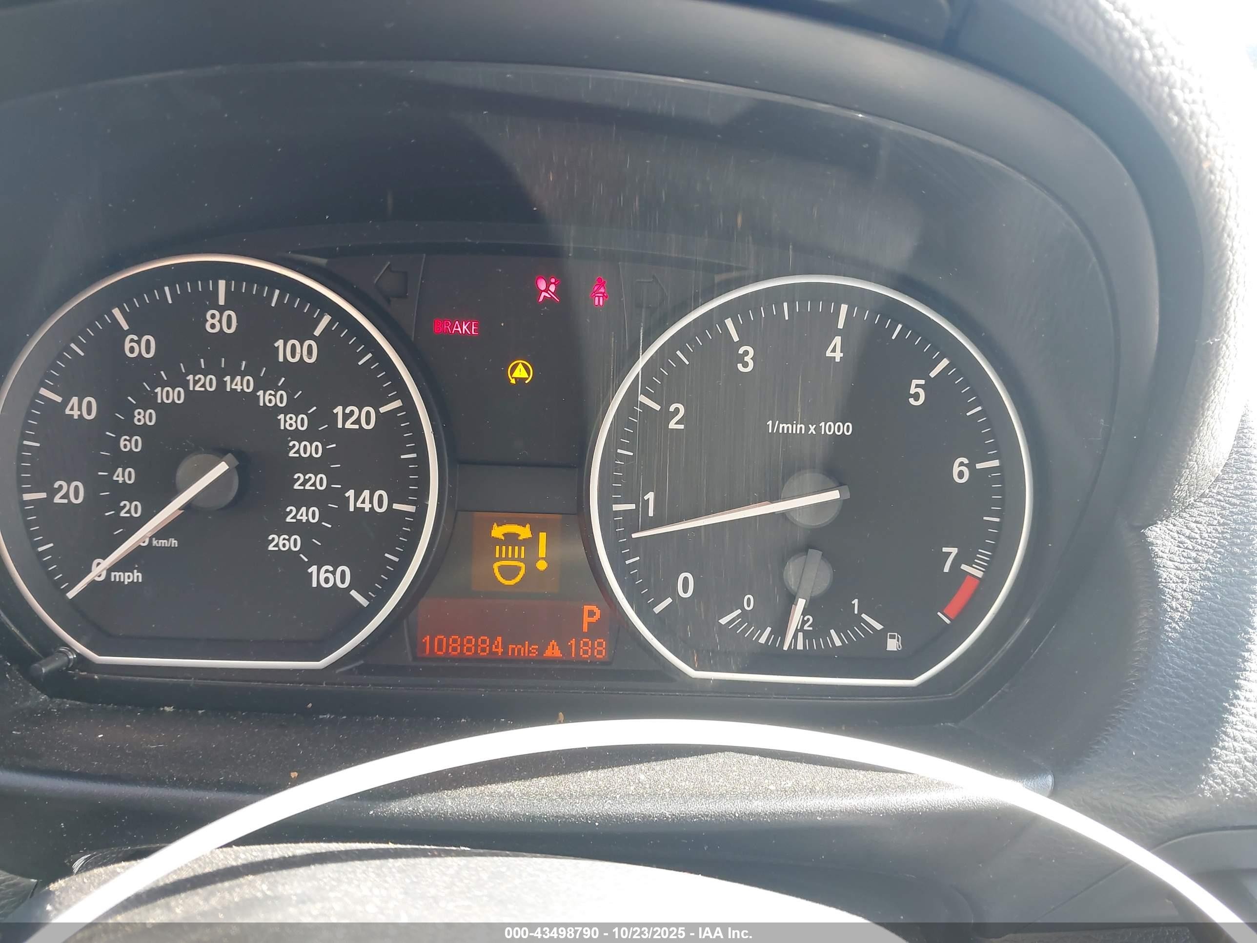 2009 Bmw 128i   Black vin: WBAUP73589VK74623
